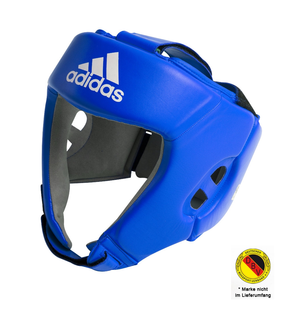 adidas IBA Boxing Head Guard blue L